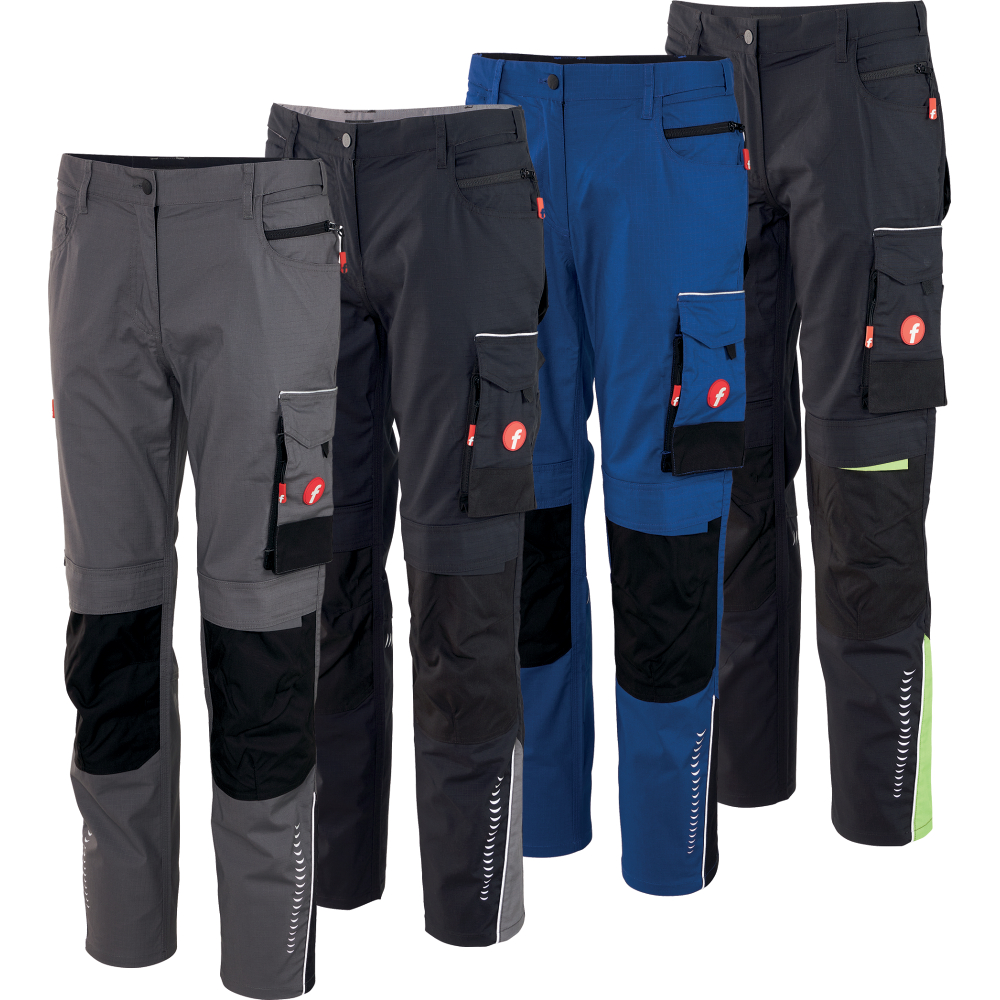 Fortis Damen-Bundhose Performance schwarz/grau Größe 38