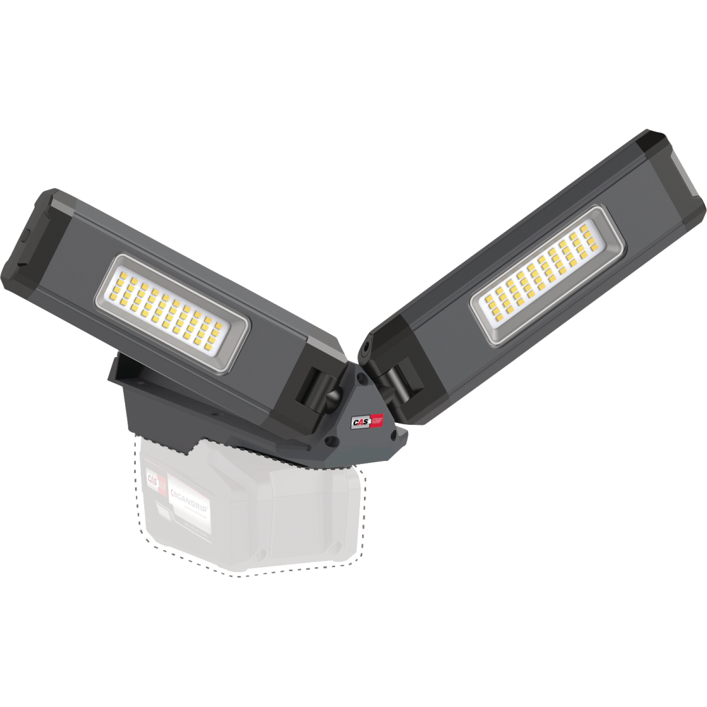 Akku-Flügel-Strahler DUO CONNECT 1250-2500 Lumen ohne Akku SCANGRIP