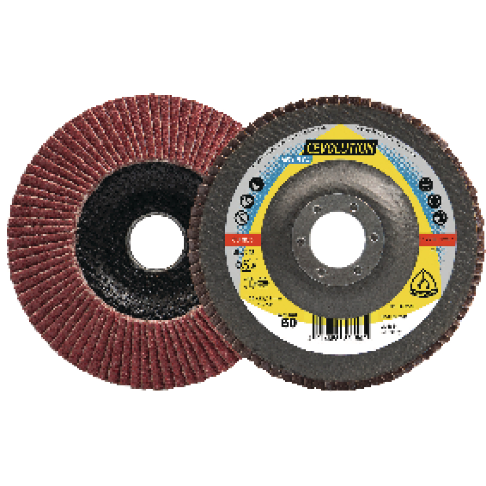 Fächerschleifsch. SMT 974 125x22,23mm gewölbt K40 Keramikkorund K40 Klingspor