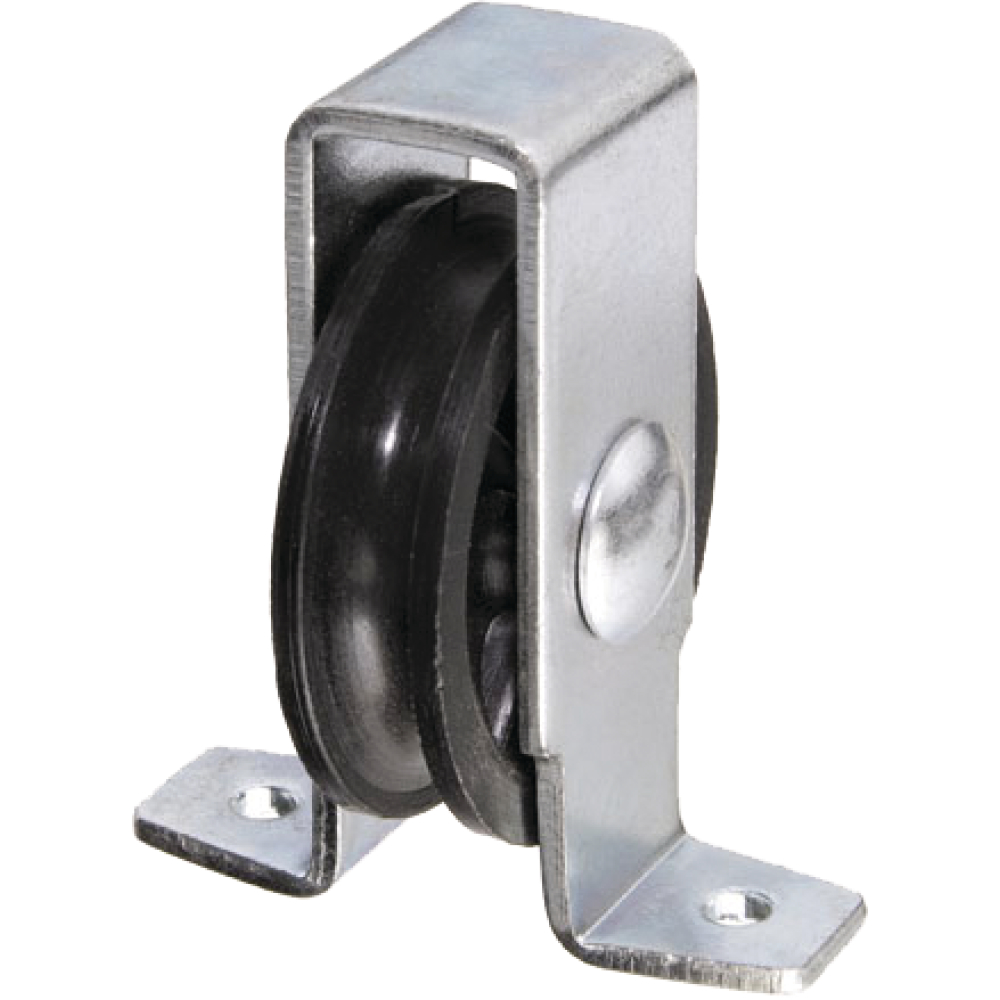 Stehrolle aufschraubbar für Seil 6mm verz.