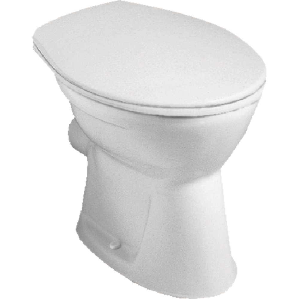 WC Saval flach weiß Standm. waag.