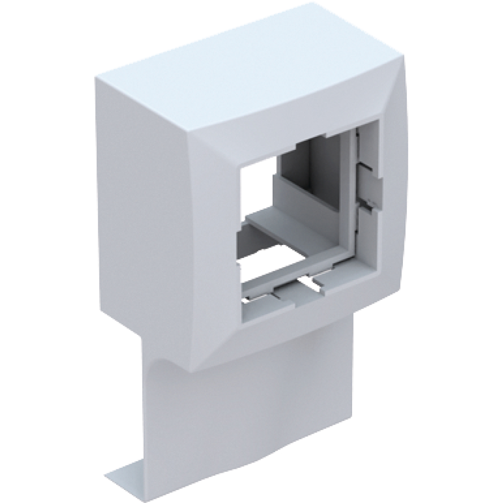 Mini-Modulbox 15x50mm RAL9010