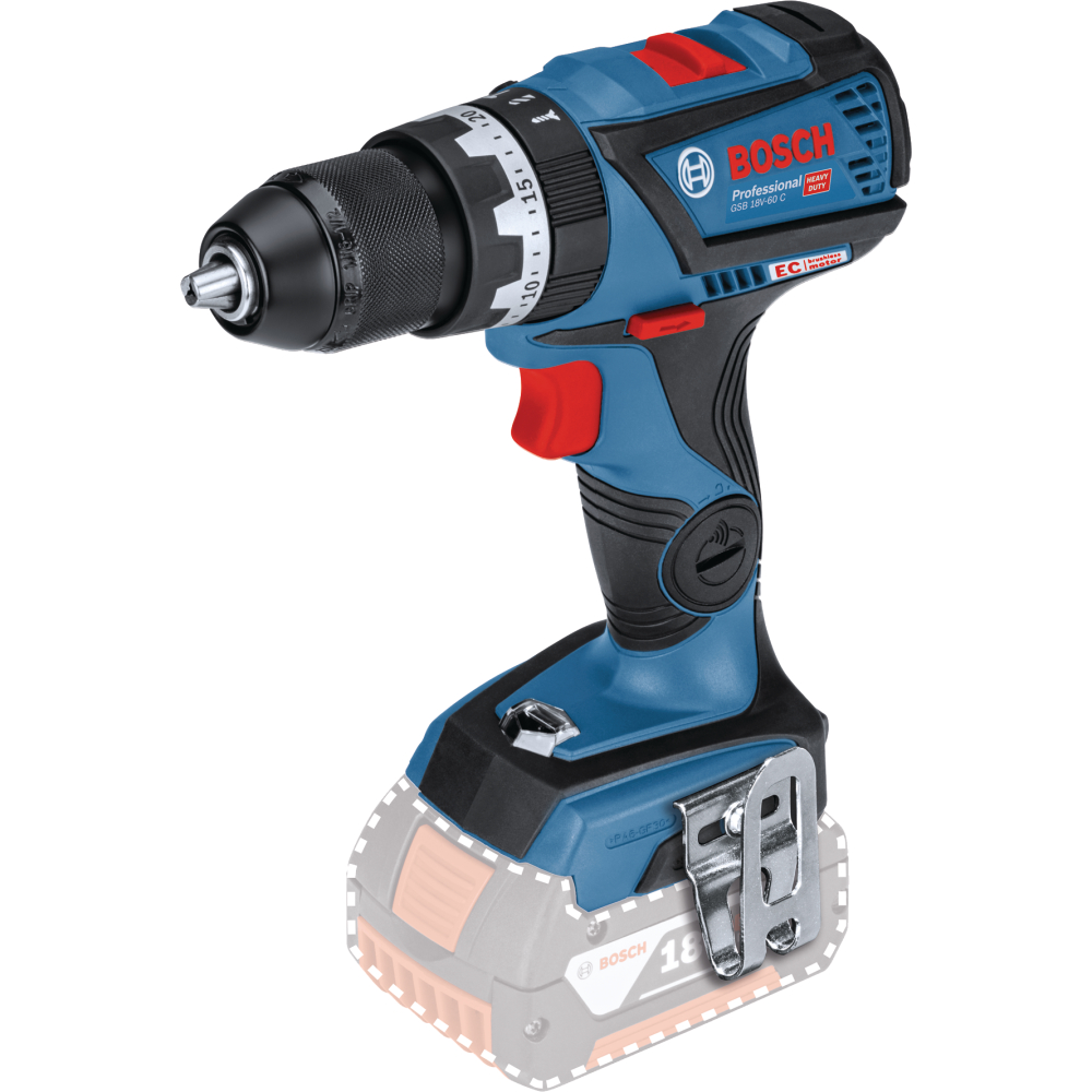 Bosch Akku-Schlagbohrschrauber 18V c&g GSB 18V-60 C 31/60Nm solo