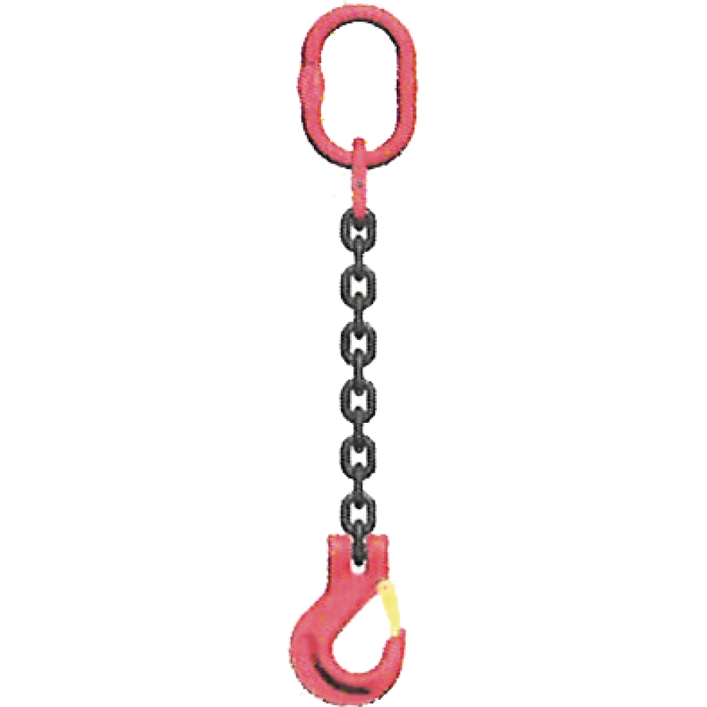 Krankette 10mm 1-Strang EN 818-4 Güteklasse 8 1m