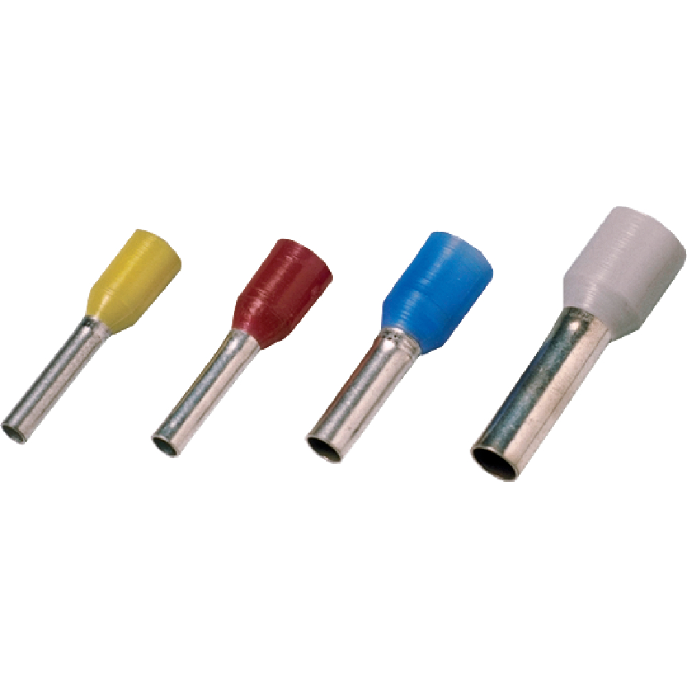 Aderendhülsen 1mm² 8mm verzinnt isoliert rot