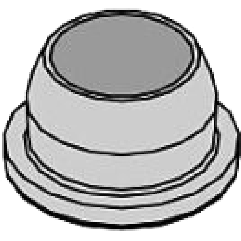 Verschlussstopfen D16 x H9 ND 13 mm schwarz 10 Stück