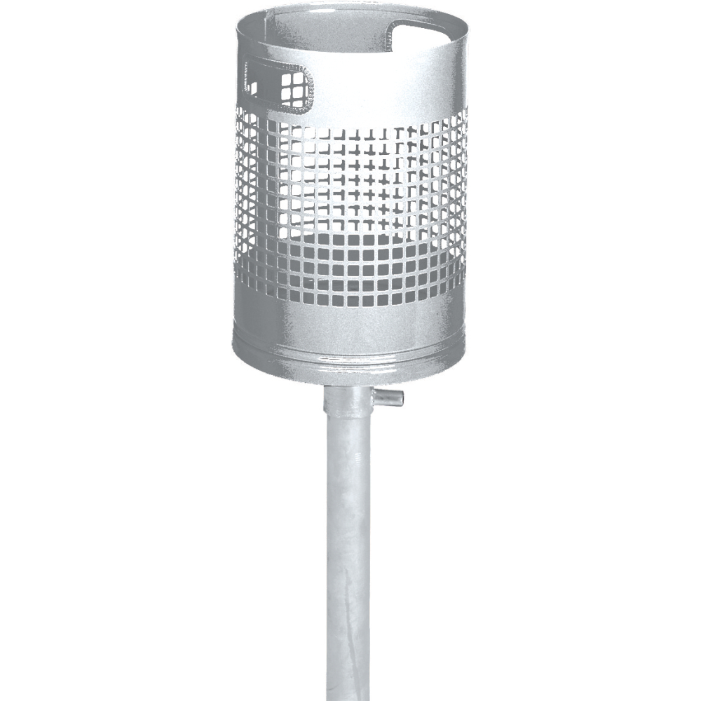 Abfallbehälter 30 l verz. B350xT350xH1200 mm
