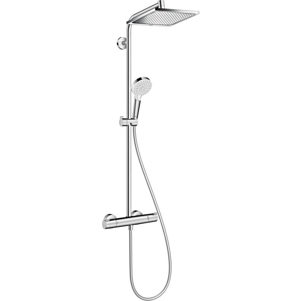 Brausenkombi m.Thermostat Showerpipe Crometta E 240 EcoSmart 1jet chrom