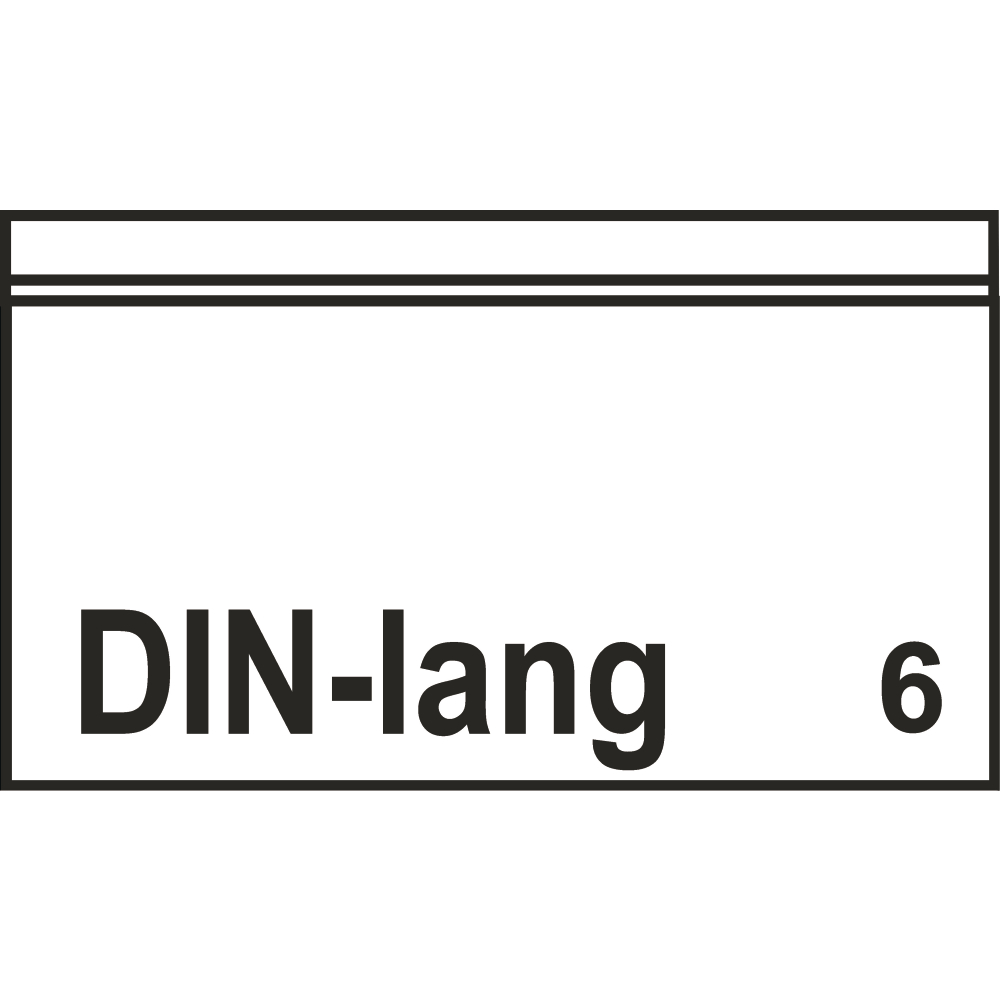 Dokumententaschen Premium 240x110mm, DIN-langVE1000