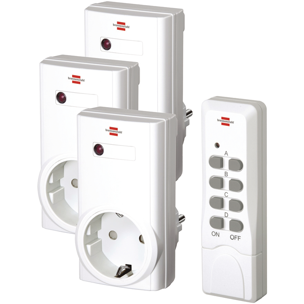 Funkschalt-Set RCS 1000N 3 Empfänger bis 1000W