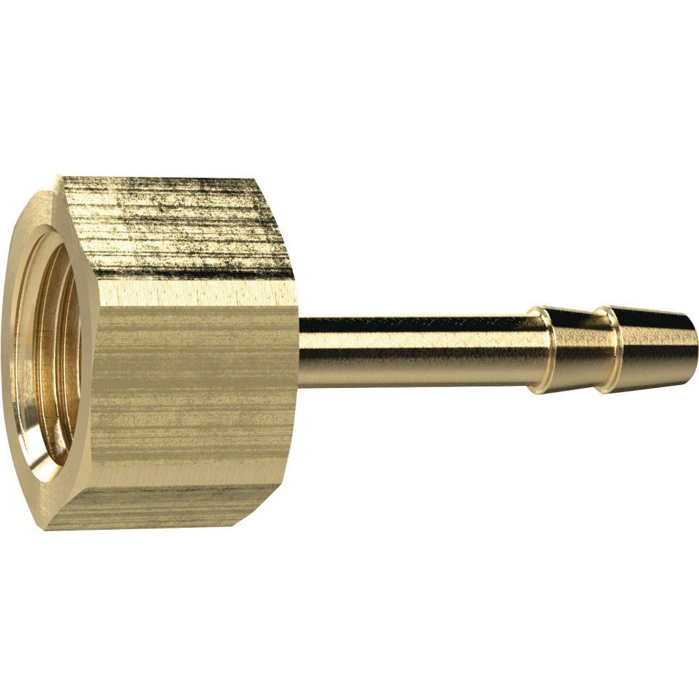 Aufschraubschlauchtülle Messing, IG G1/2", LW 8 SW 24mm RIEGLER