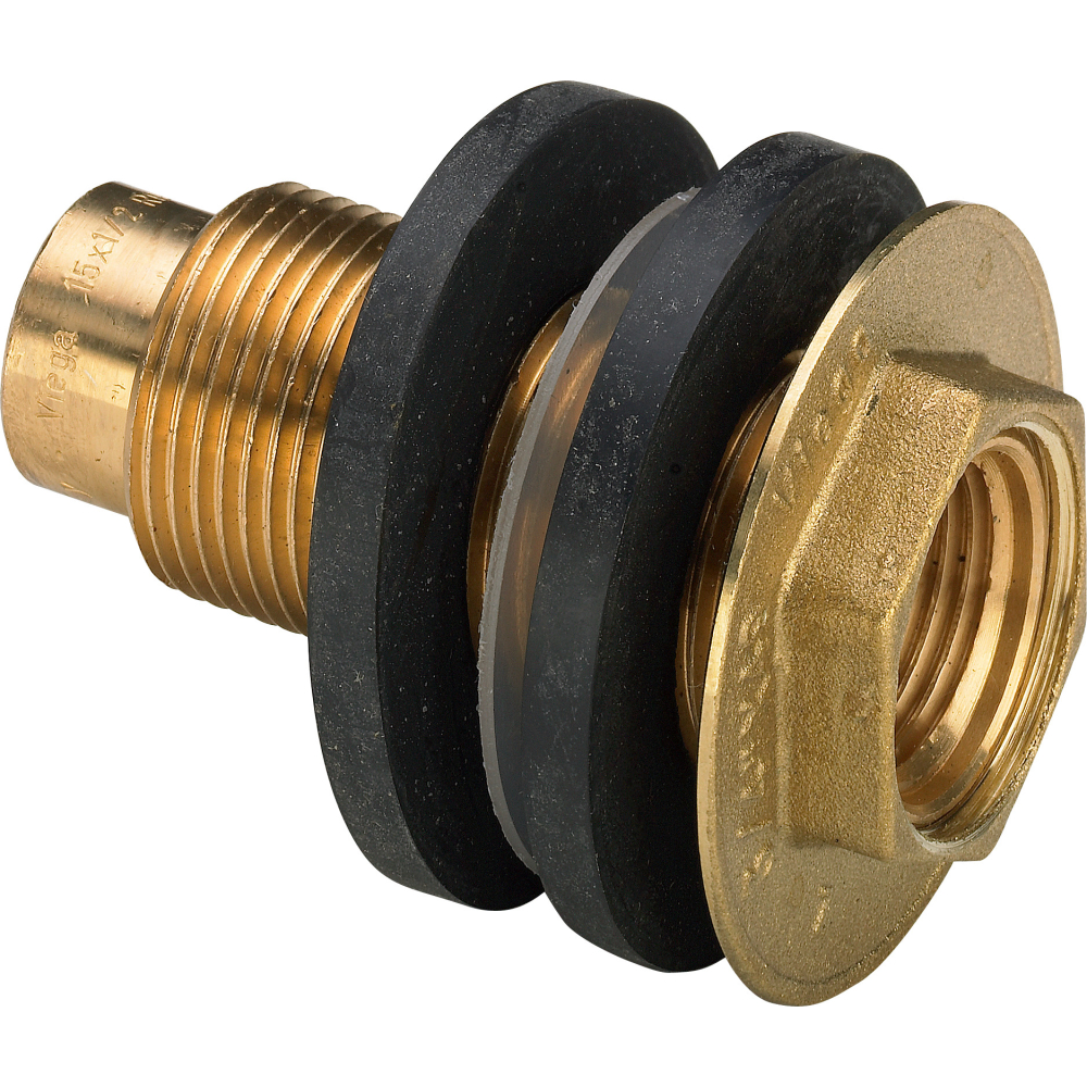 Viega Wanddurchführung 3427.2 in 15x55mm x Rp1/2 x G3/4 Rotguss
