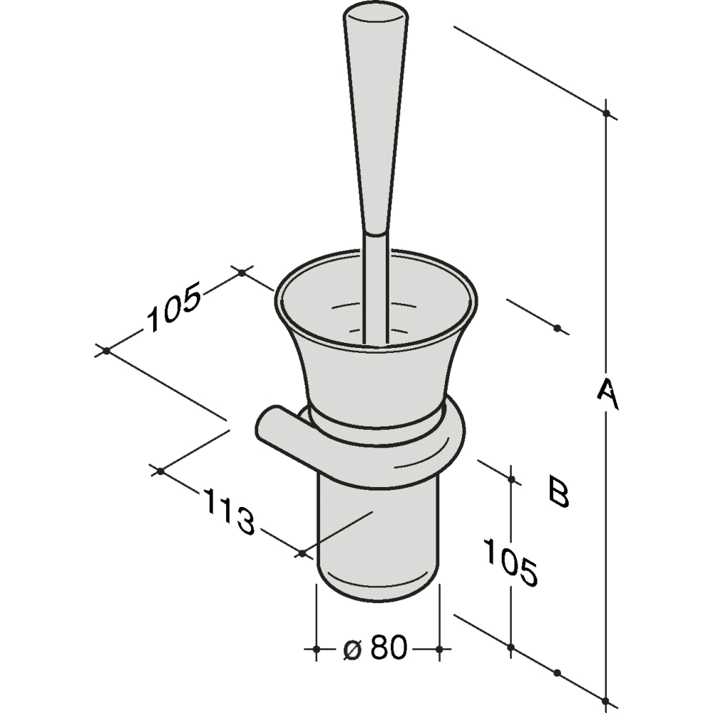 PfT WC-Bürstengarnitur Typ 486/CL