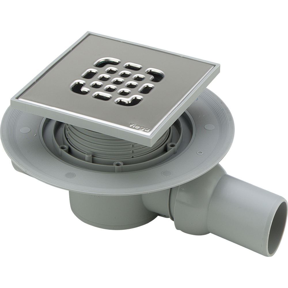 Viega Badablauf 4935.2 in 40x50mm Kunststoff grau