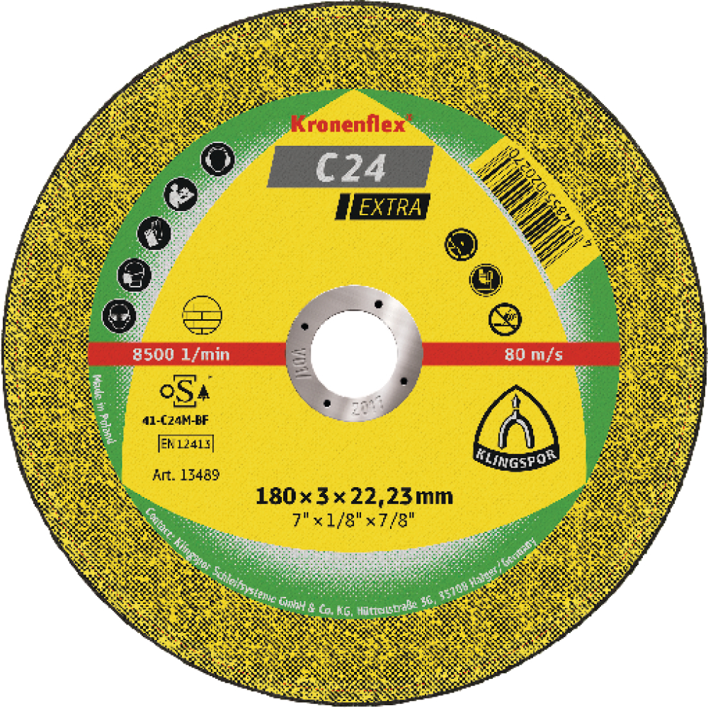 Trennscheibe C24 Extra 125x2,5mm gekr. Klingspor