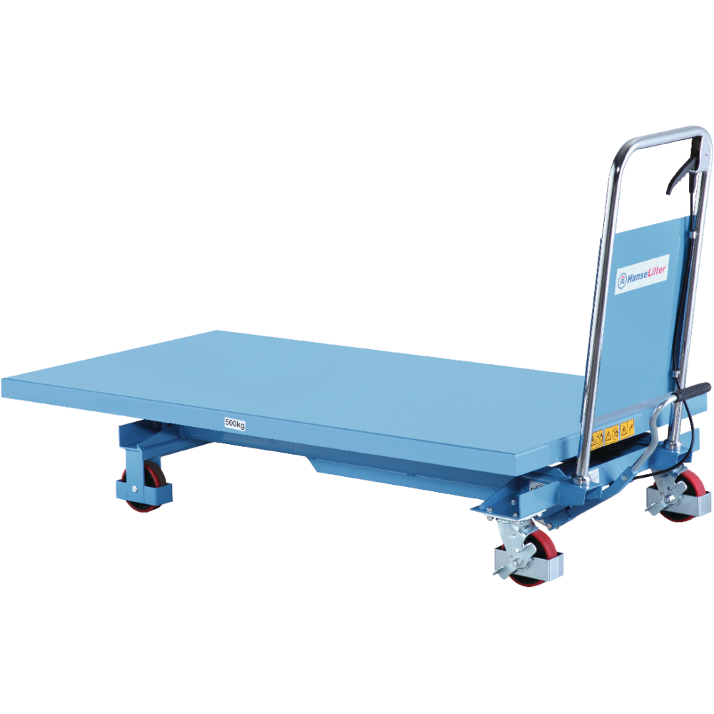 Hubtischwagen breit 1600x800 mm Plattform 500 kg Tragfähigkeit