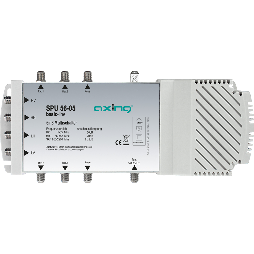 Multischalter basic-line 5 in 6 SPU56-05 bis zu 6 Teilnehmer