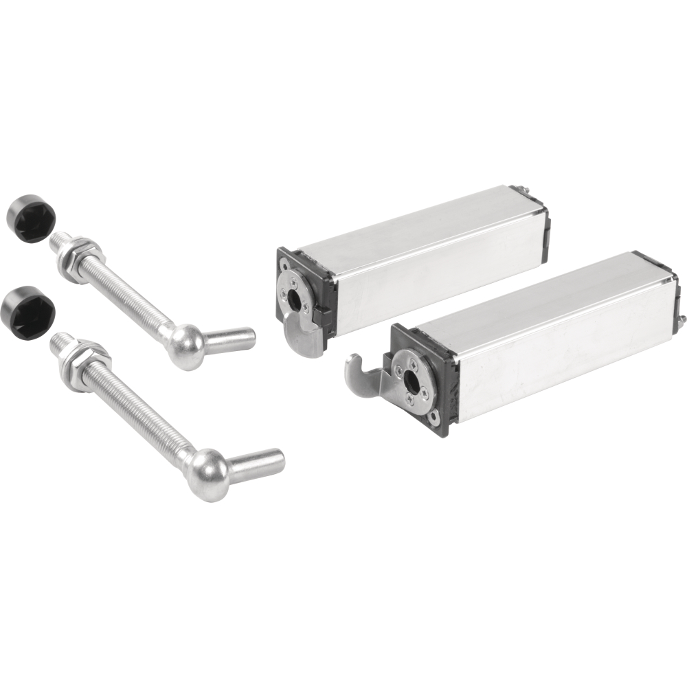 Torbänder mit Feder für Gartentor mit L-Torbandachse 130 mm für Profile