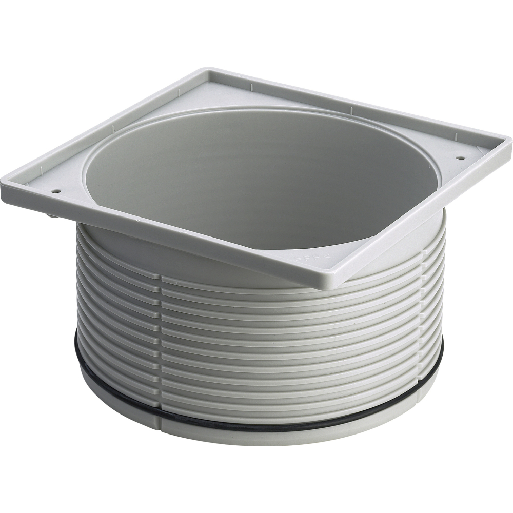 Viega Aufsatzrahmen 4922.4 in 150x150mm Kunststoff grau