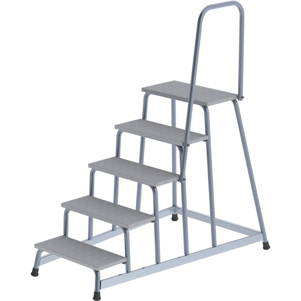 Alu-Arbeitspodest 5 Stuf. mit Handlauf, starr