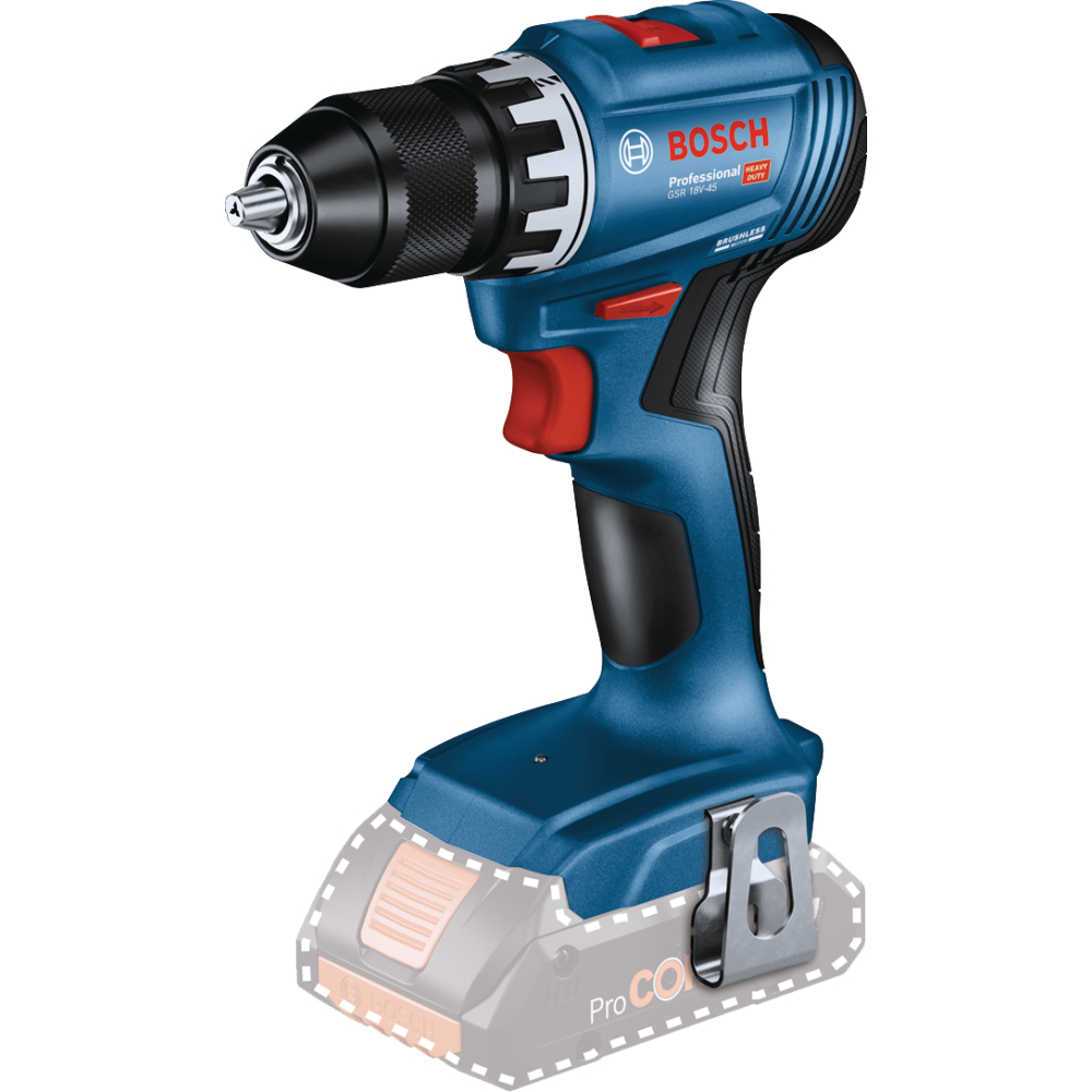 Bosch Akku-Bohrschrauber 18V c&g GSR 18V-45 21/45Nm solo