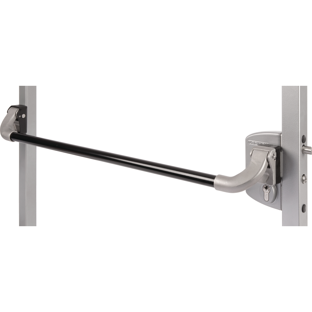 Pushbar-Stoßgriff Locinox Edelstahl, Stange Alumin.
