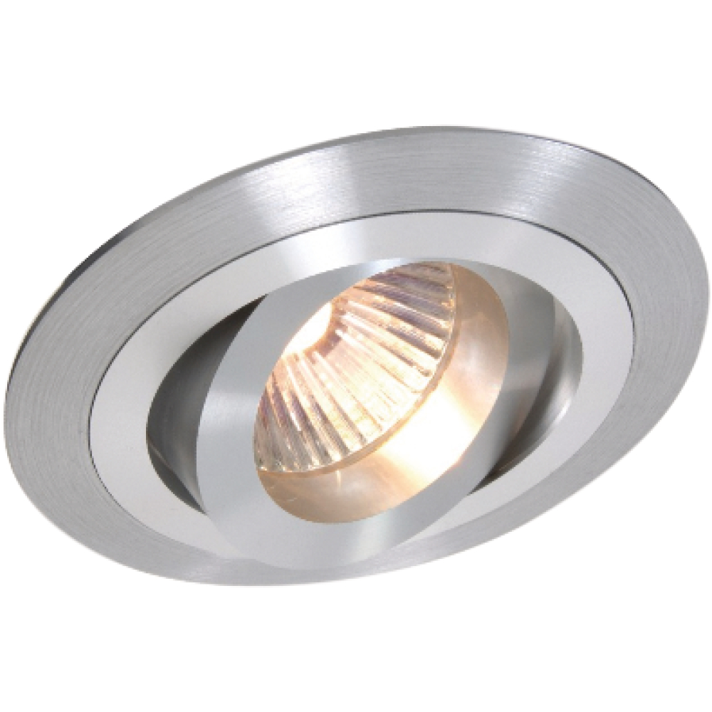 LED-Einbauleuchte Alu rund 92mm 50W
