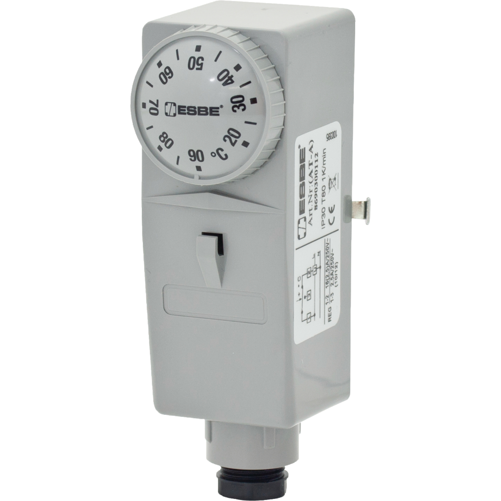 Anlegethermostat TSA 122 20-90°C Außeneinstellung