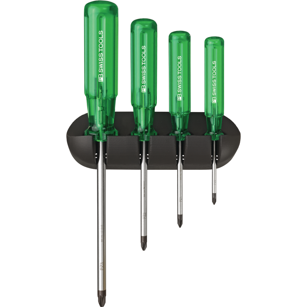 Schraubendreher-Satz 4-teilig PZ im Wandhalter Classic PB Swiss Tools