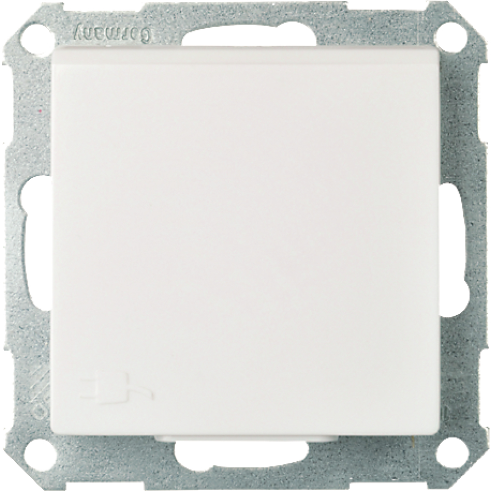 ELSO Steckdoseneinsatz m. Klappdeckel reinw. 265034