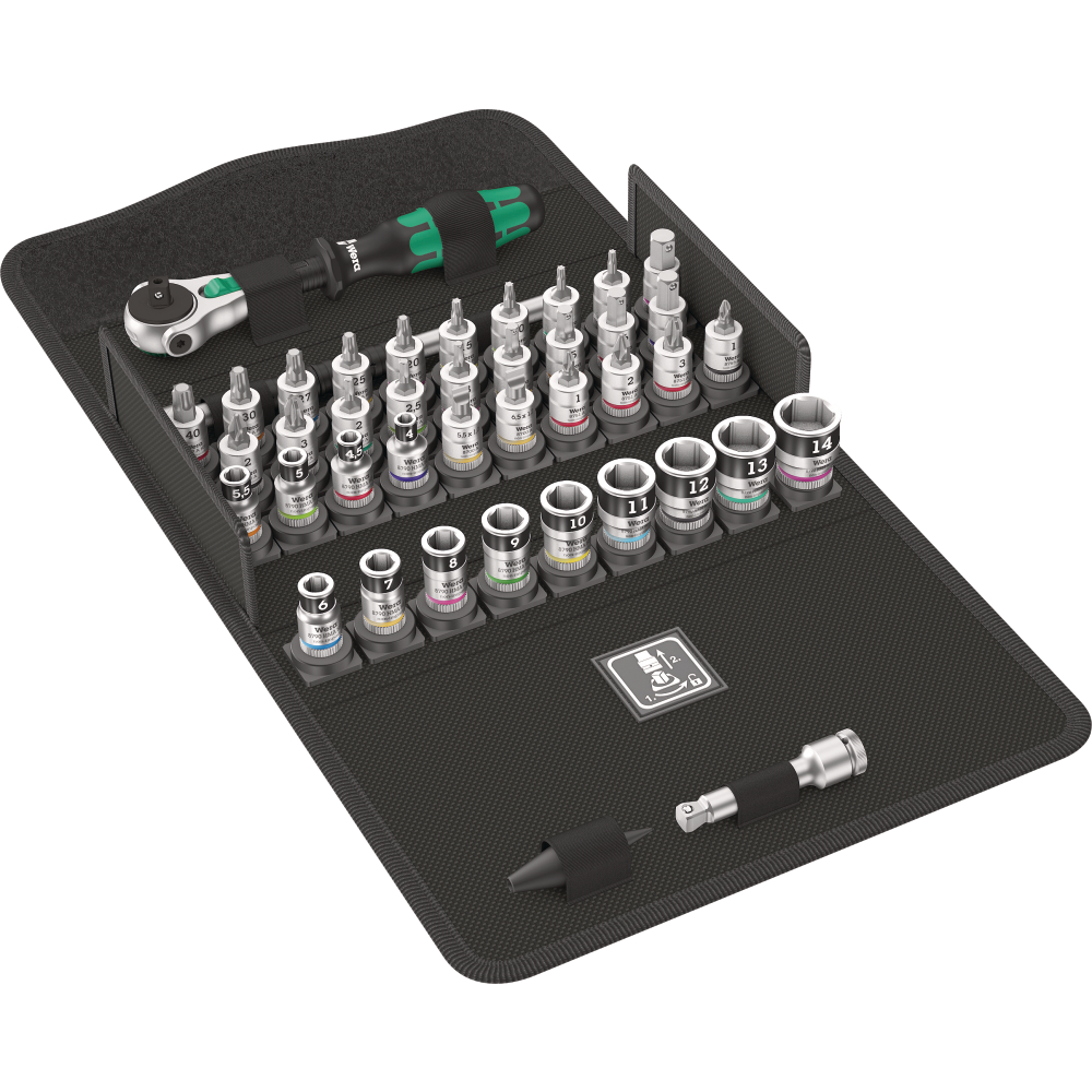 Knarrensatz Zyklop Speed 1/4" 42-tlg. Wera 8100SA