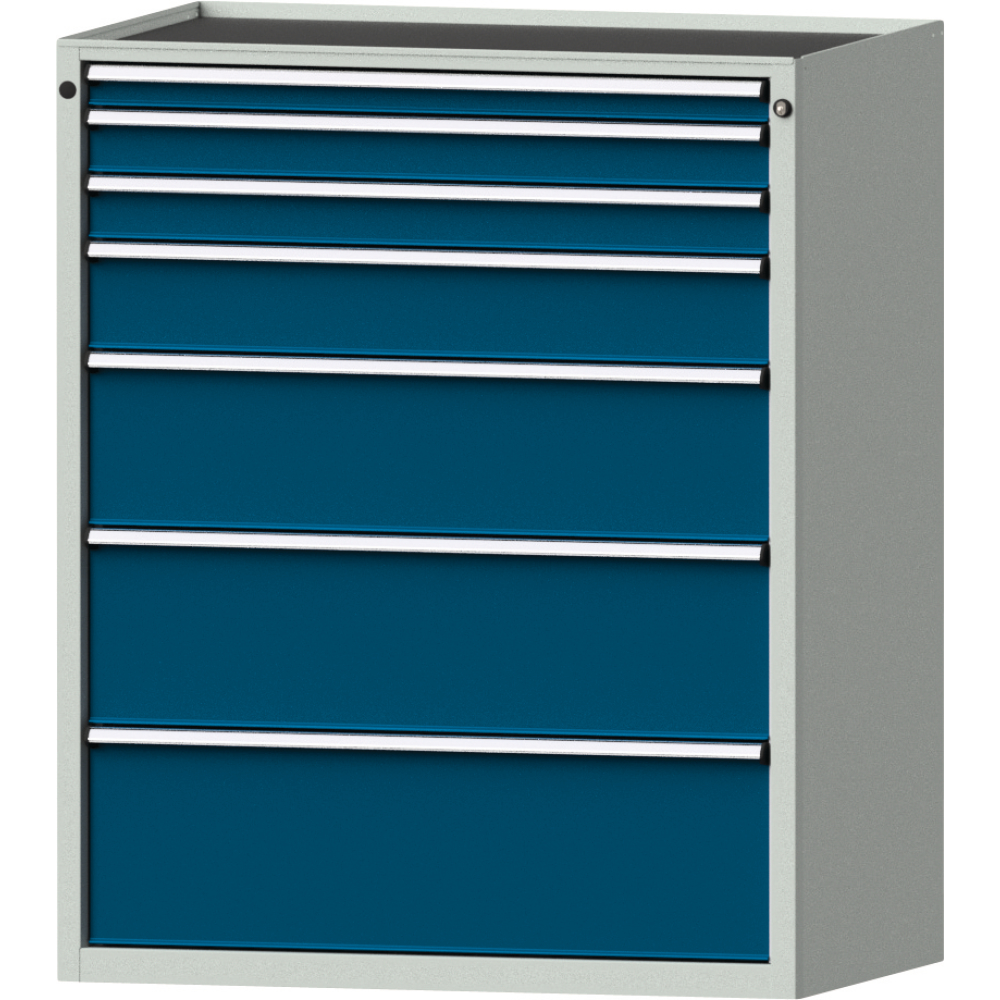 Schubladenschrank 4005 900x600mm, 7 SL,7035/5010
