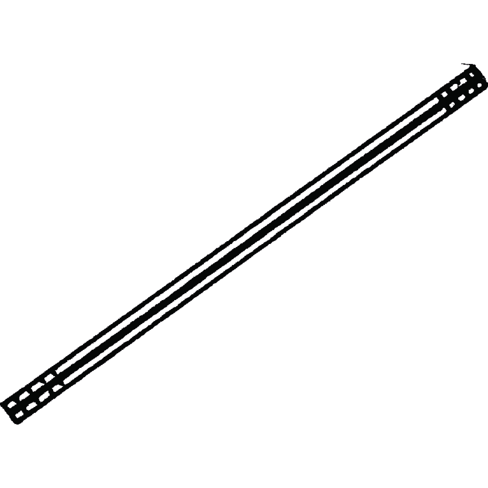 Celluloidrohr 445mm Endverstärkung messing