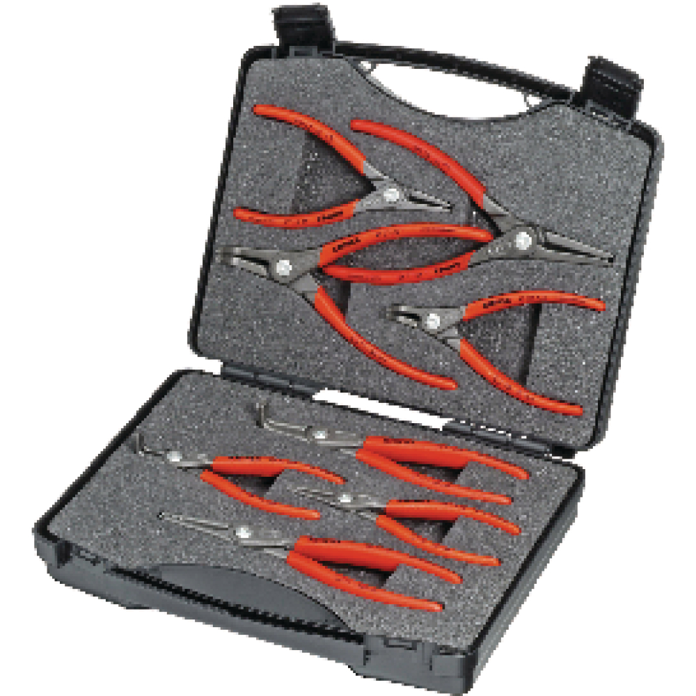 KNIPEX Sicherungsringzangen-Satz Präzision 8-teilig