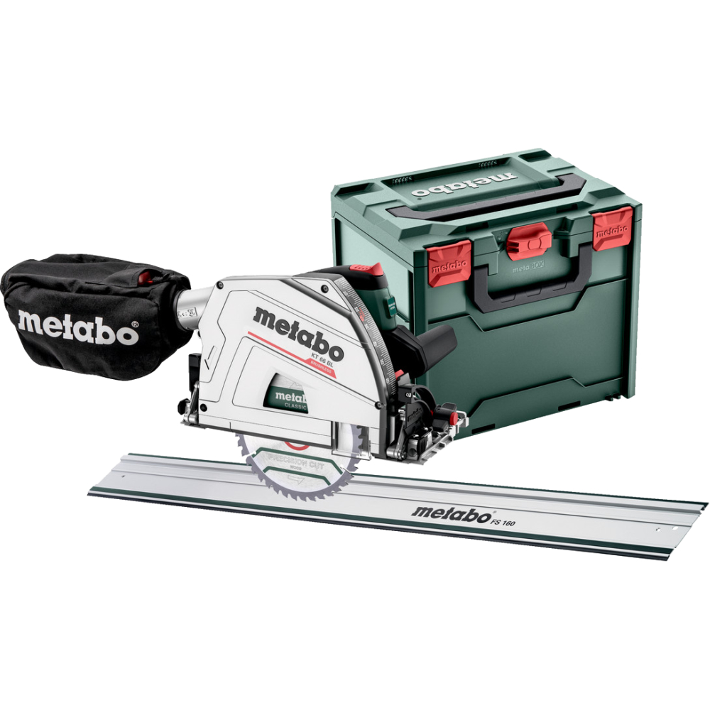 Metabo Tauchsäge-Set KT 66 BL + FS 160 Führungsschiene in metaBOX 340