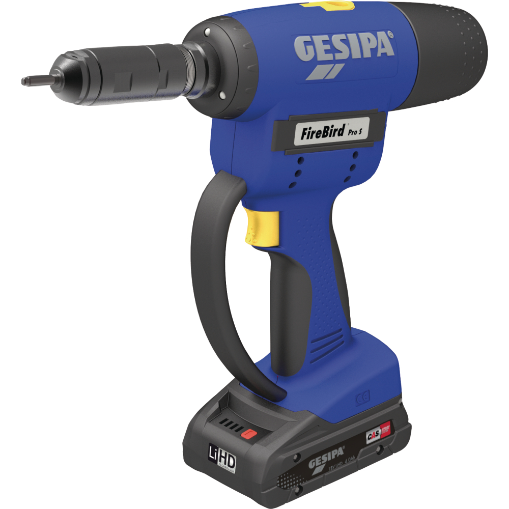 GESIPA Akku-Blindnietmutternsetzgerät FireBird® Pro S Gold Edition LBOXX