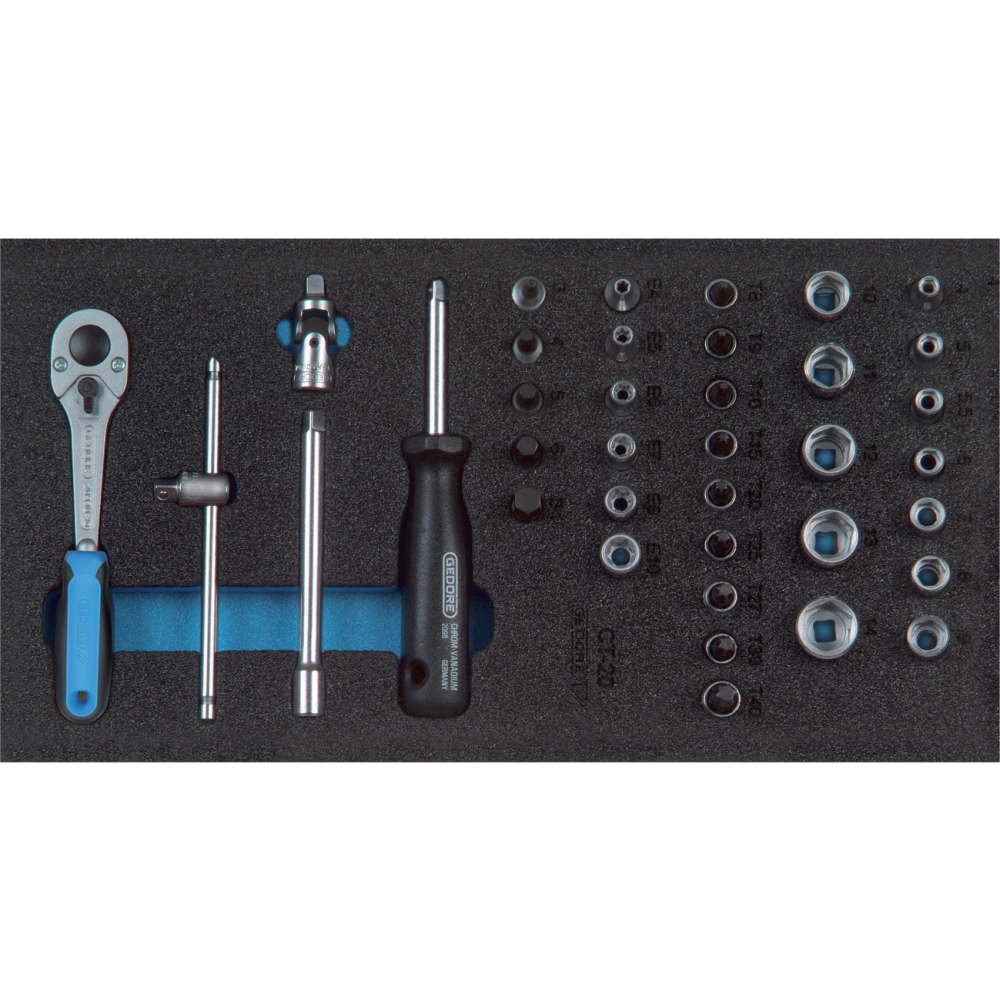 Werkzeugmodul CT1/3 Steckschlüssel-Satz 1/4" GEDORE