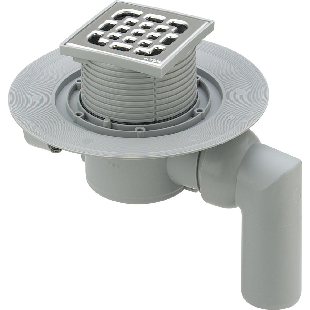 Viega Badablauf 4935.3 in 40x50mm Kunststoff grau
