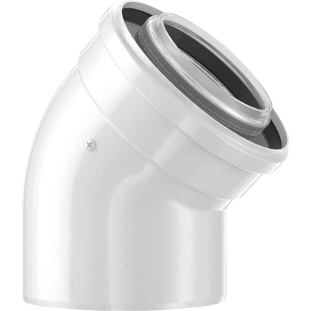 BOSCH Abgaszubehör FC-CE60-45 Luft-/Abgasbogen 45°, d:60/100mm