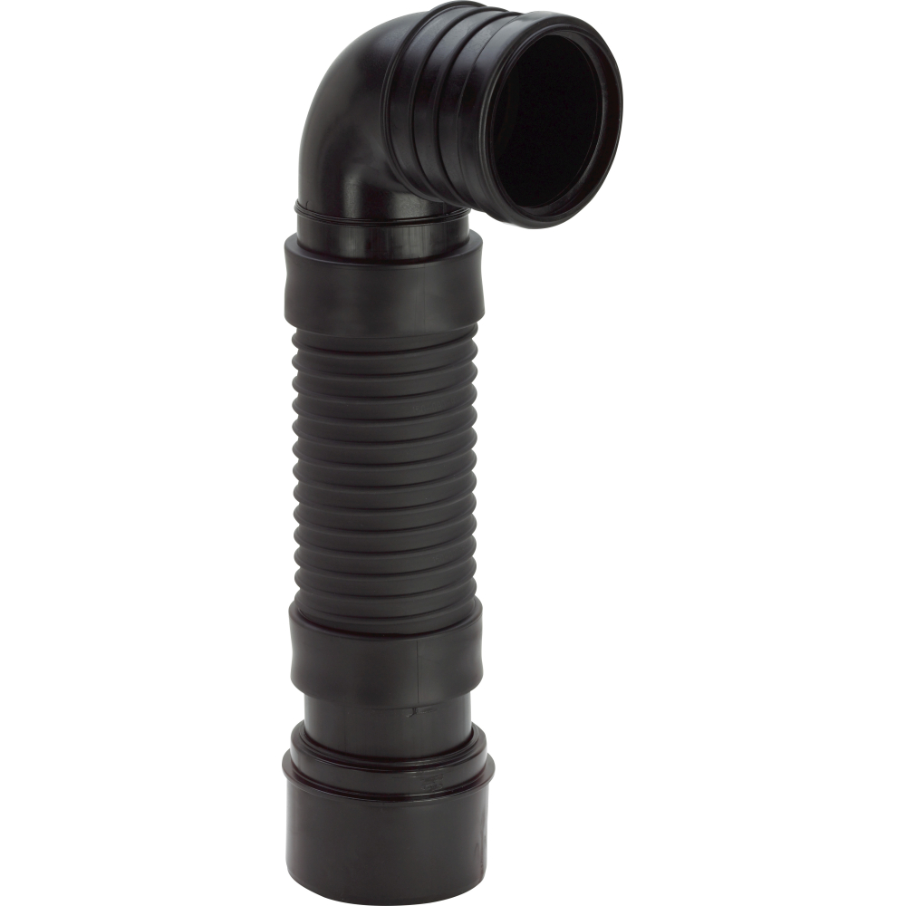 Viega WC Anschlussbogen 90 Grad 8095 in DN100x380-460mm Kunststoff schwarz