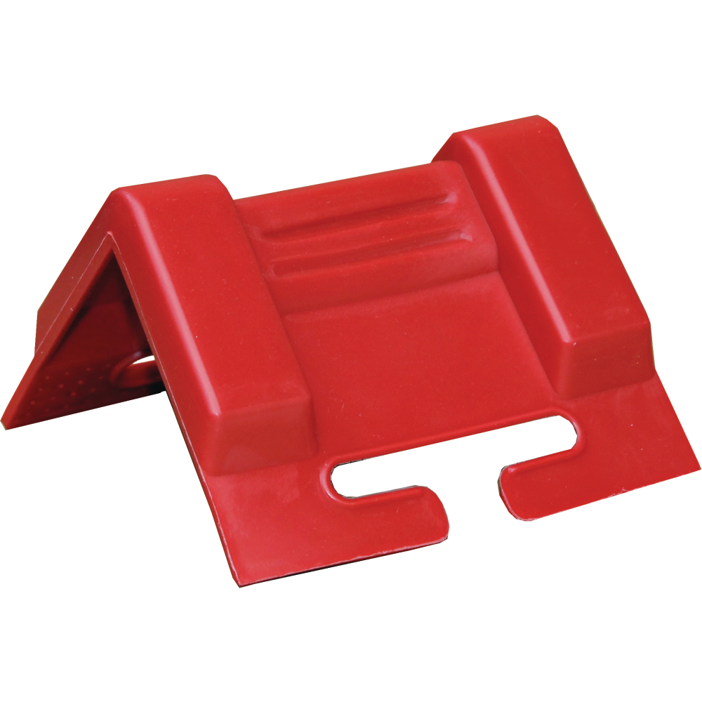 Kantenschutzwinkel Kunst. Gurtband max. 65mm rot