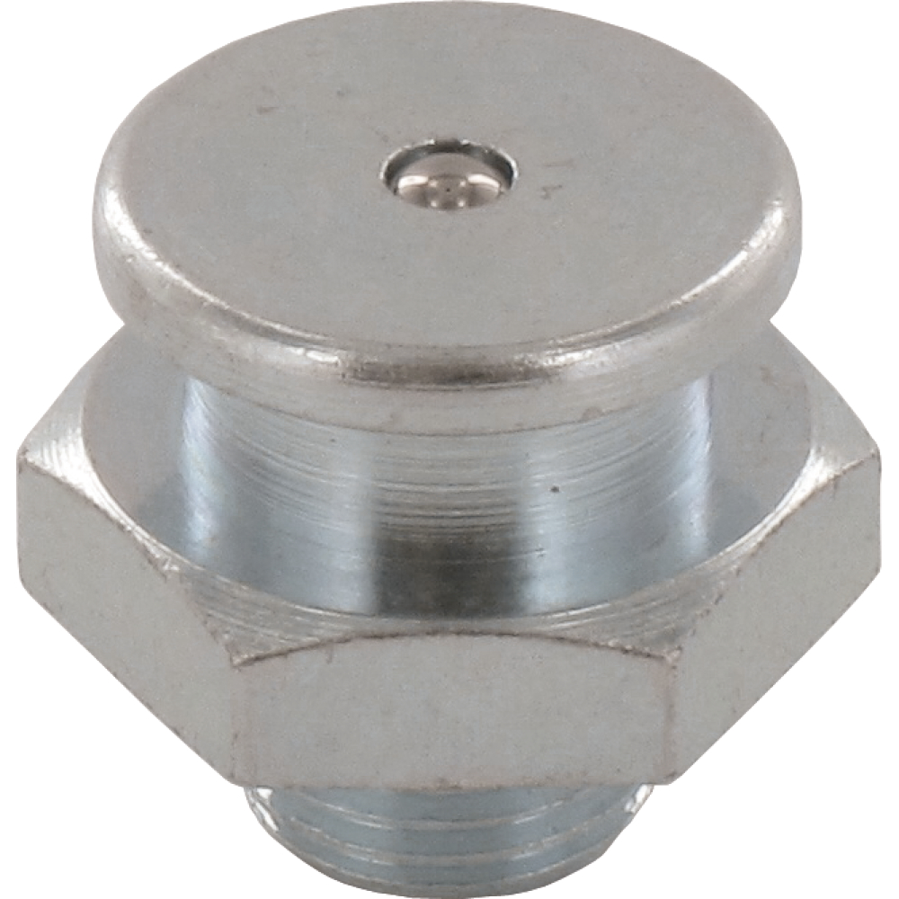 Flachkopf-Schmiernippel A6 M10x1 SW17