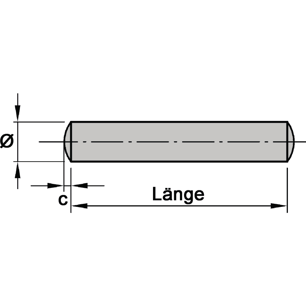 Zylinderstifte ISO 2338 blank