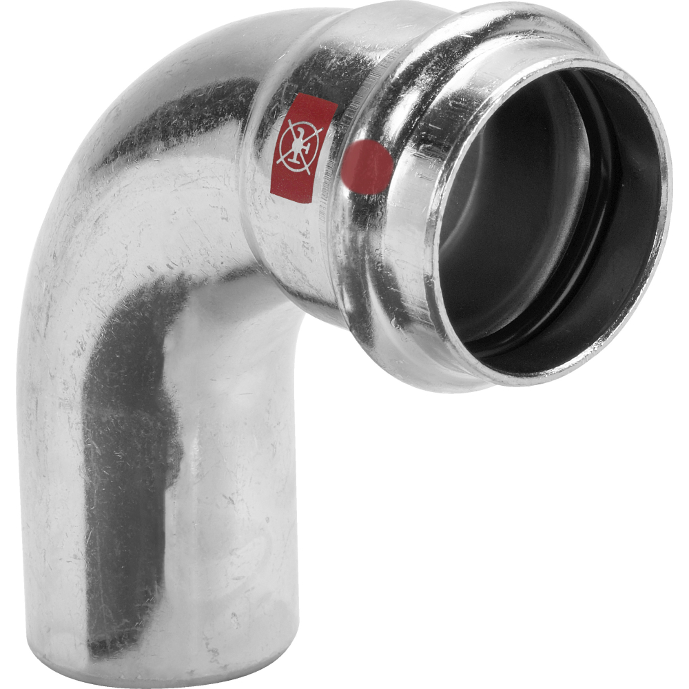 Viega Bogen 90 Grad mit SC Prestabo 1116.1 in 12mm Stahl verzinkt