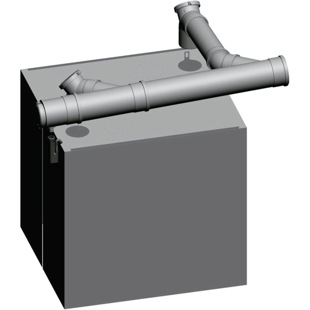 Wolf Grundbausatz DN160/200 - Twin raumluftabhängig, für MGK-2 170-250