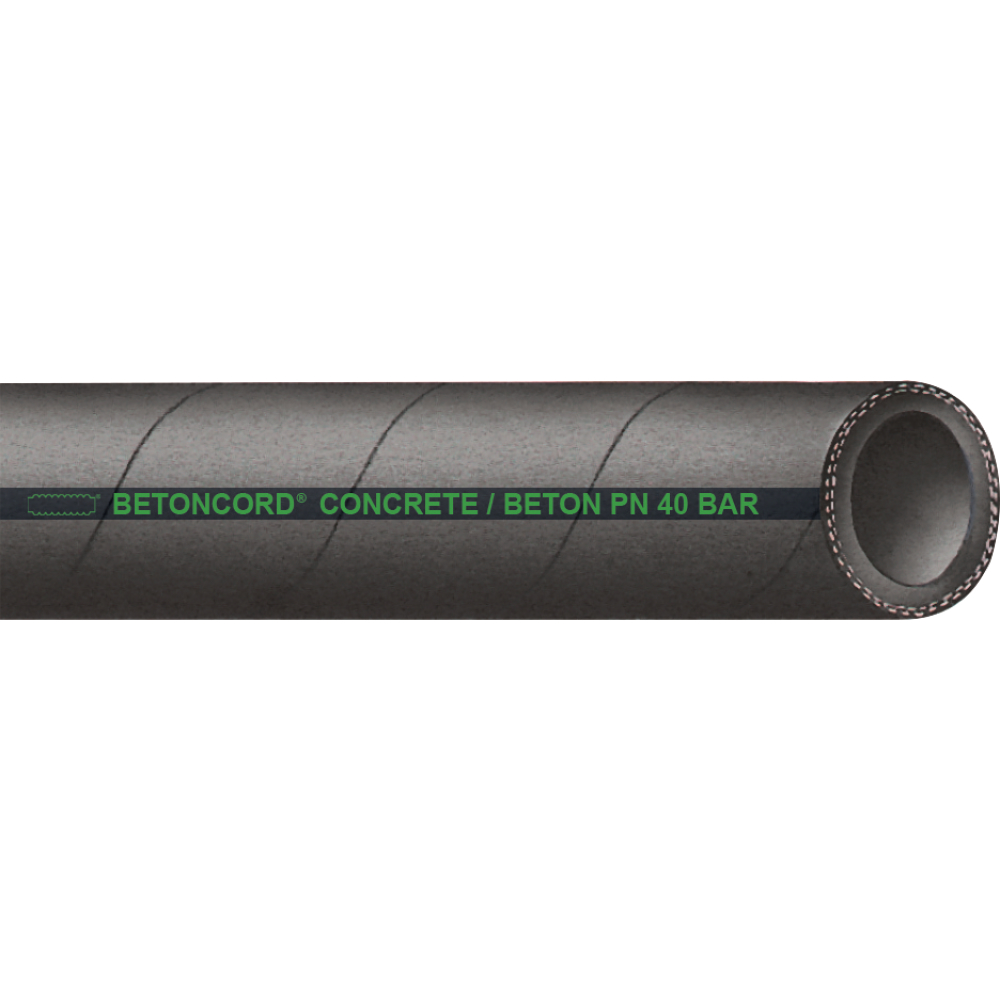 Beton-Injektionsschlauch Betoncord, schwarz, 40bar, 38x8mm