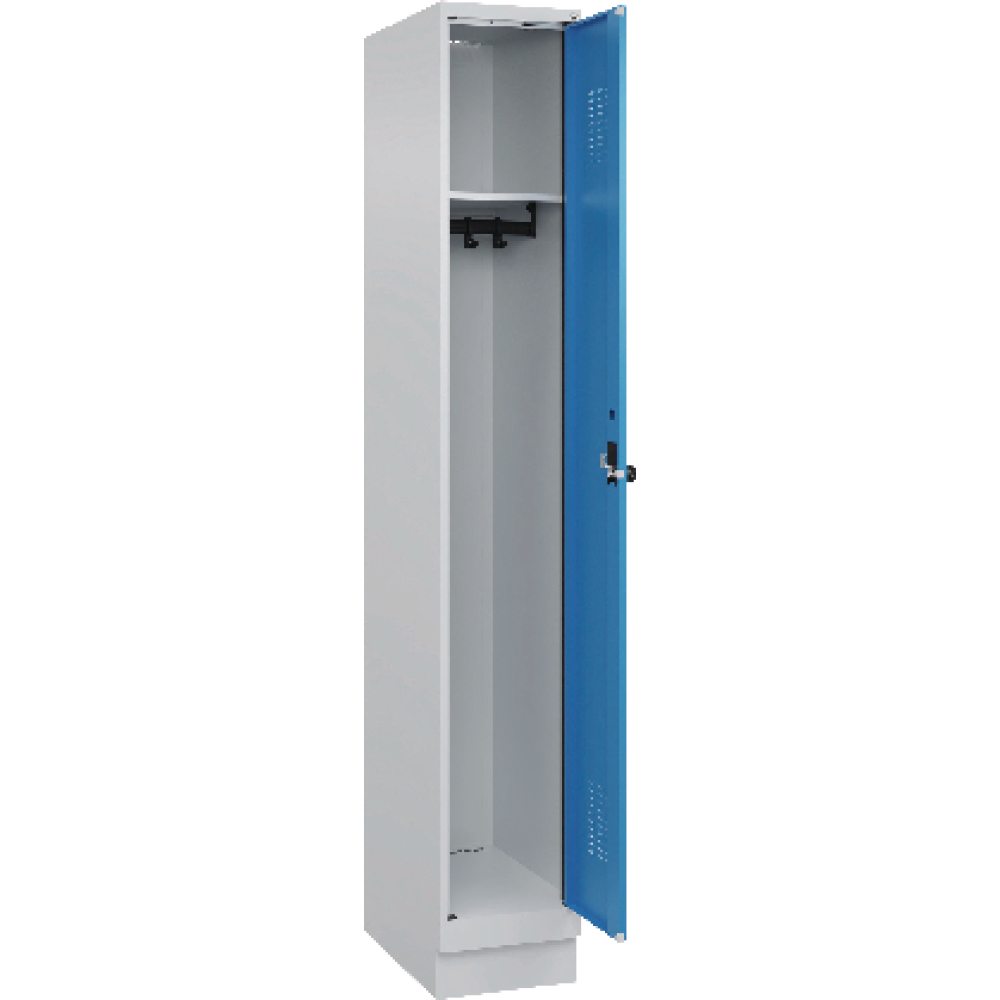Spind Evolo PLUS 1 Abteil H1950xB300xT500mm RAL7035/RAL5012