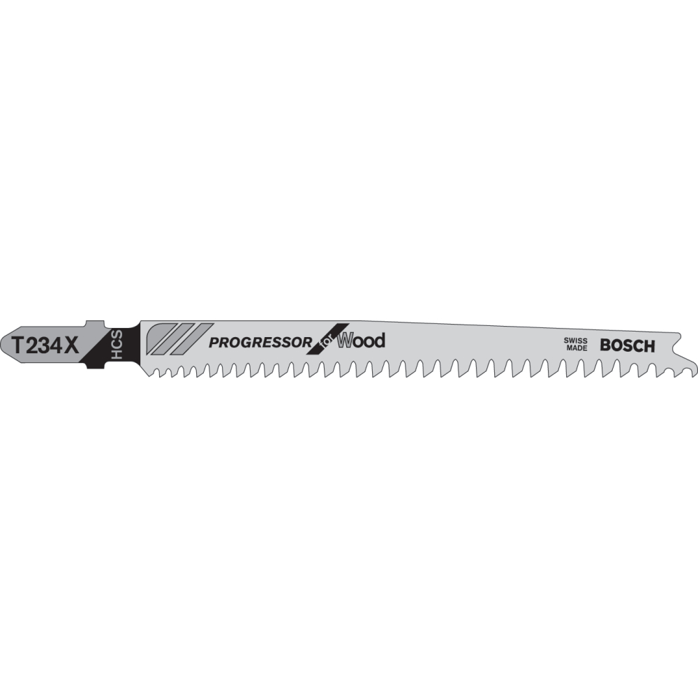Bosch Stichsägeblatt T 234 X Progressor for Wood 5 Sägeblätter