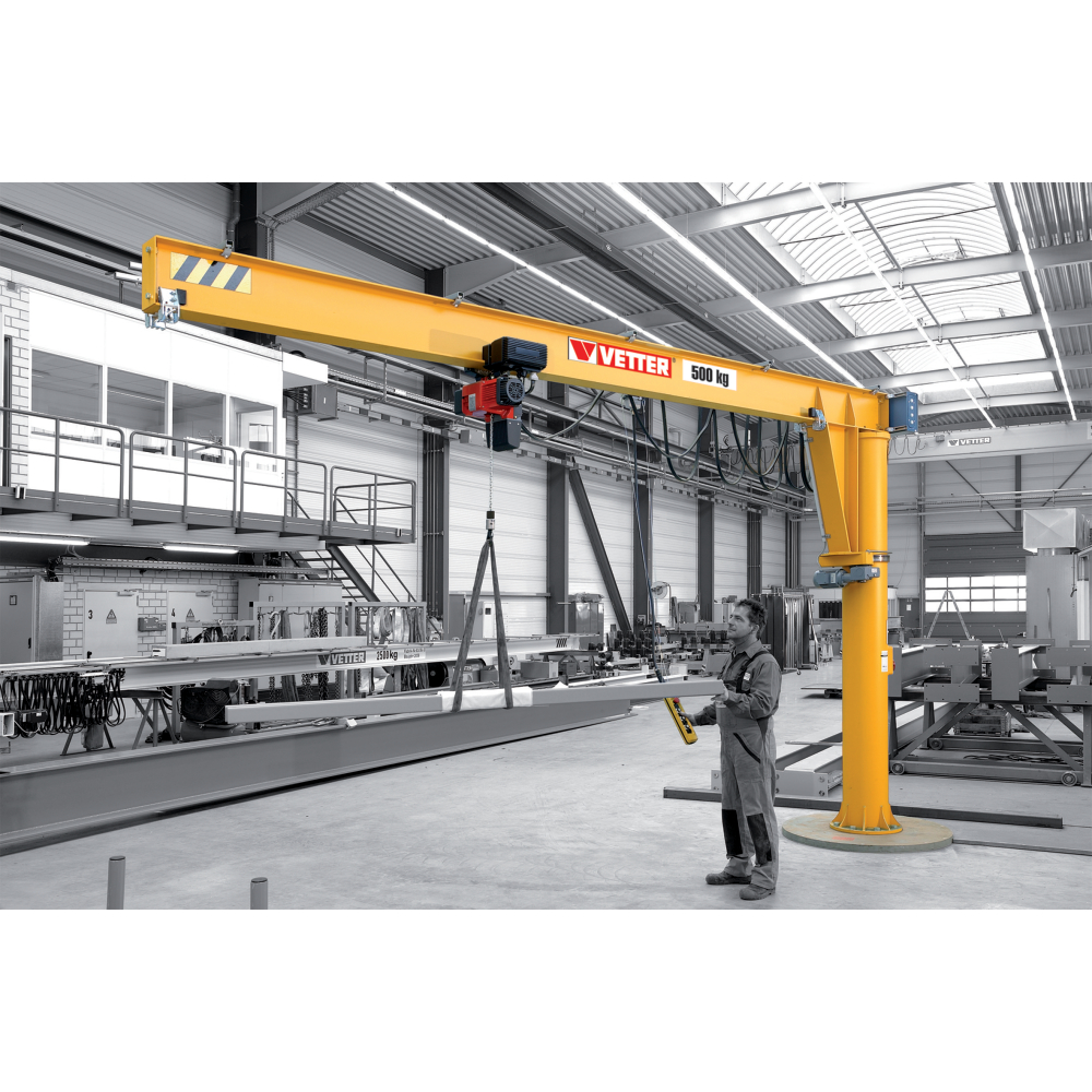 Säulenschwenkkran M 360 500 kg 5000 mm m. E-Zug