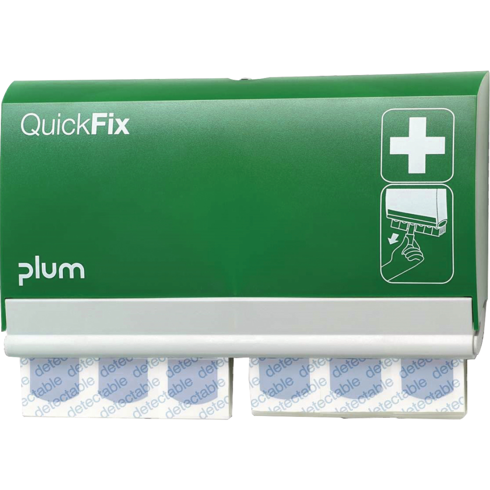 Plum Pflasterspender QuickFix mit Pflaster QuickFix Detectable 90St.